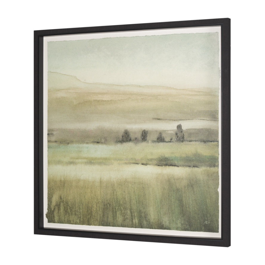 Rolling Fields Framed 42 X 42 Art Print-Style I: Product View
