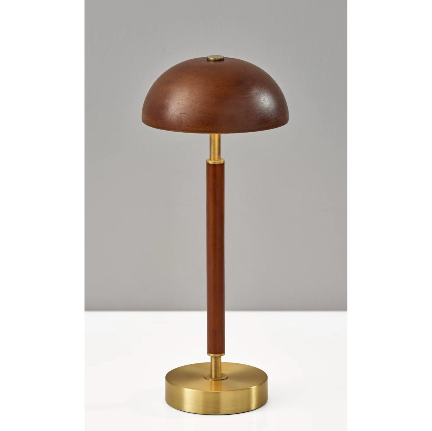 Ronny Cordless LED Table Lamp-Walnut: Product View
