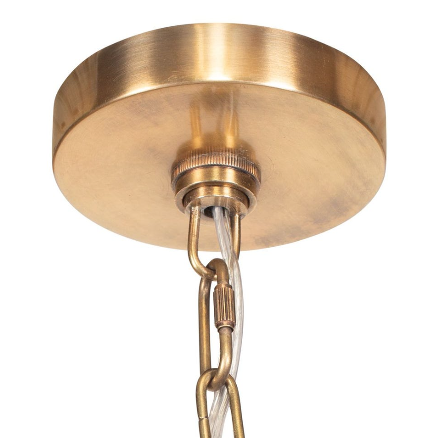 Rotura 1 LT Pendant: Antique Brass Accents View