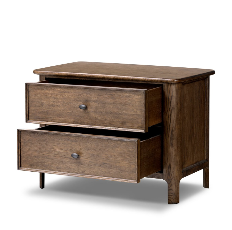Russ Nightstand: Open Drawers Product View