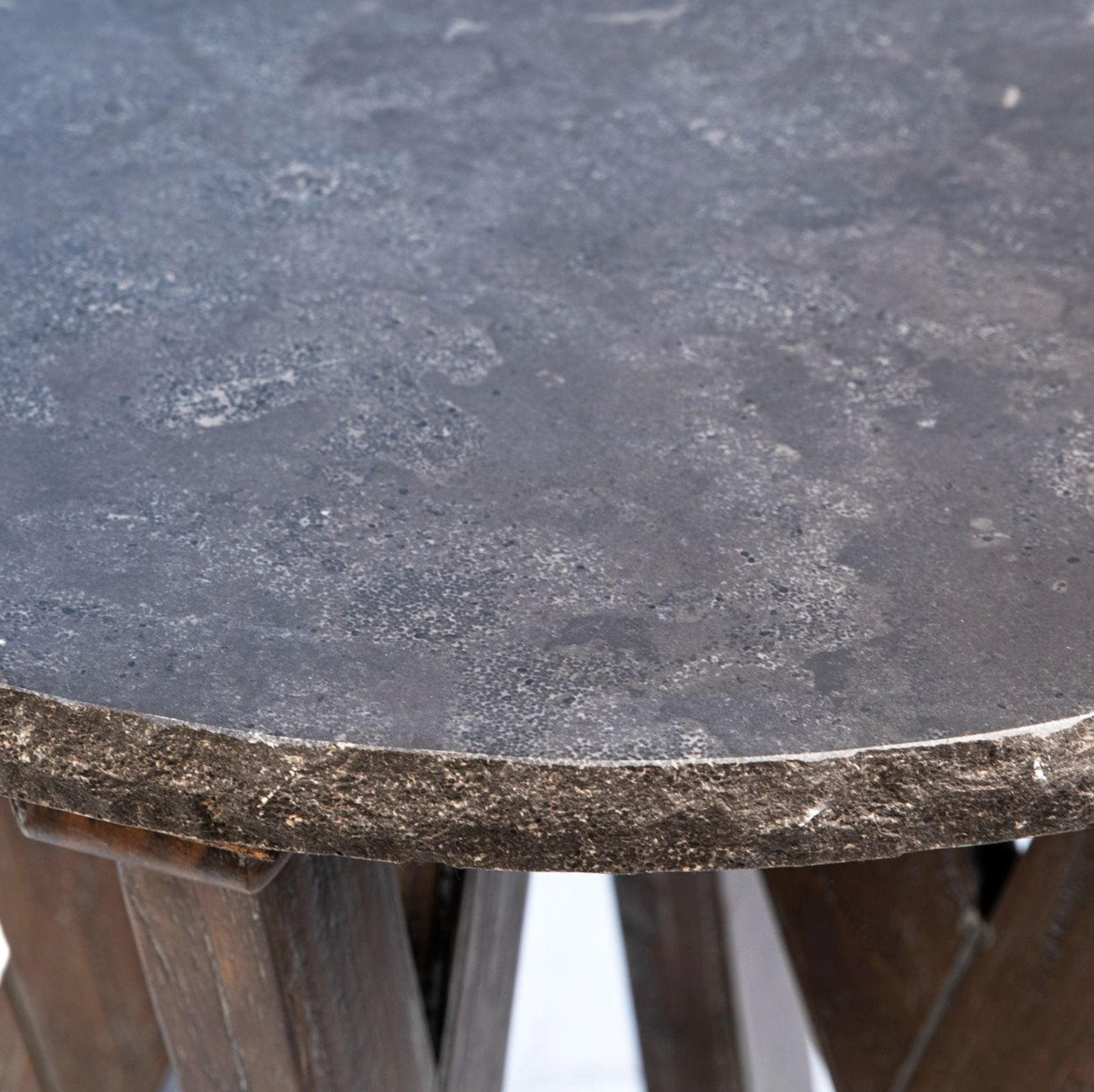 Ritz Side Table: Stone Tabletop View