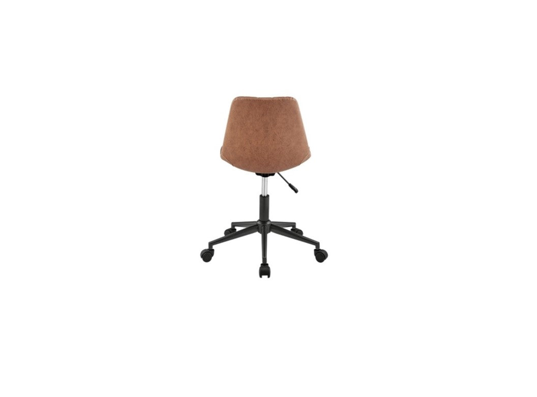 Robert Faux Leather Swivel Office Chair: Product Back View