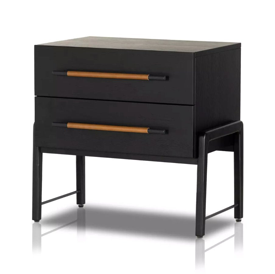 Rosedale Nightstand in Ebony Oak Veneer: Available at City Home PDX