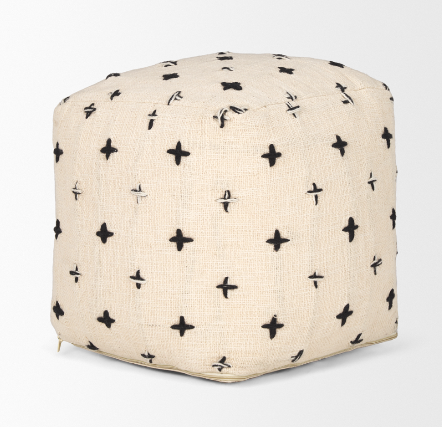 Saanvi Wool Pouf: Product View