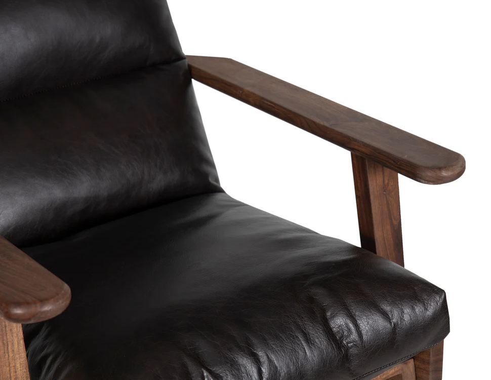 Salem Accent Chair-Walnut: Product Seat View