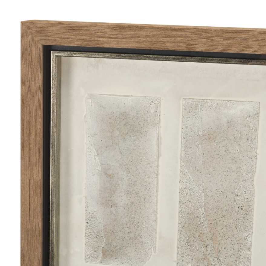 Sand & Structure Wall Art: Up-Close Product Corner View