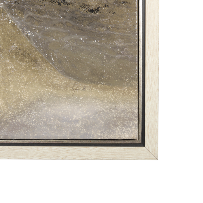 Sandy Waves Wall Art-Style 1: Front Product Corner View