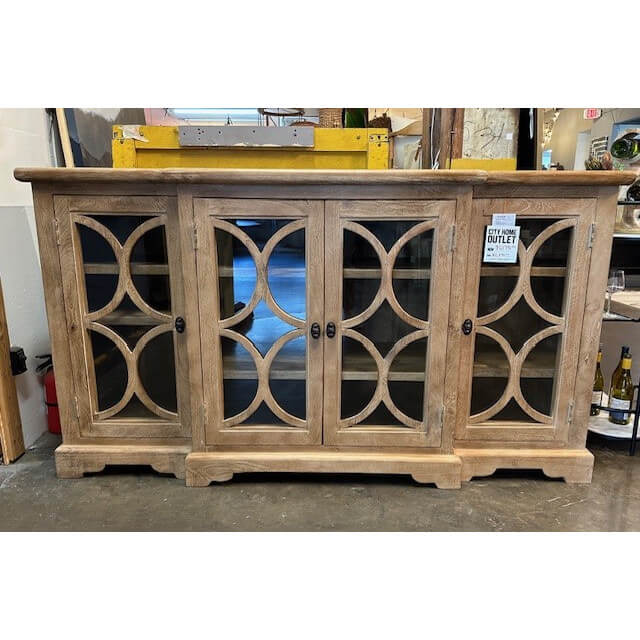 San Rafael 74" Glass Cabinet: Available at City Home PDX Outlet