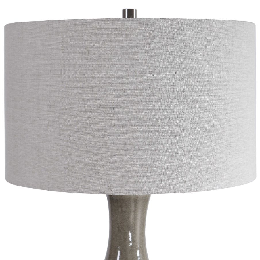 Savin Table Lamp: Up-Close Drum Shade