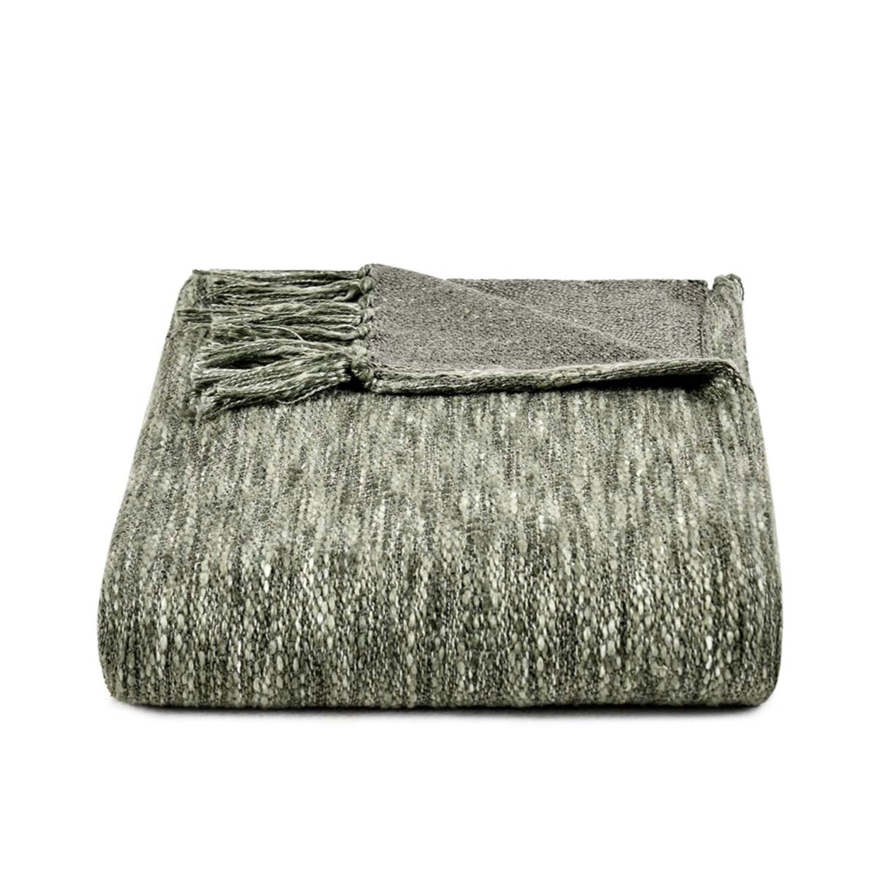 Sharma Natural Throw in Cedar Green: Available at City Home PDX