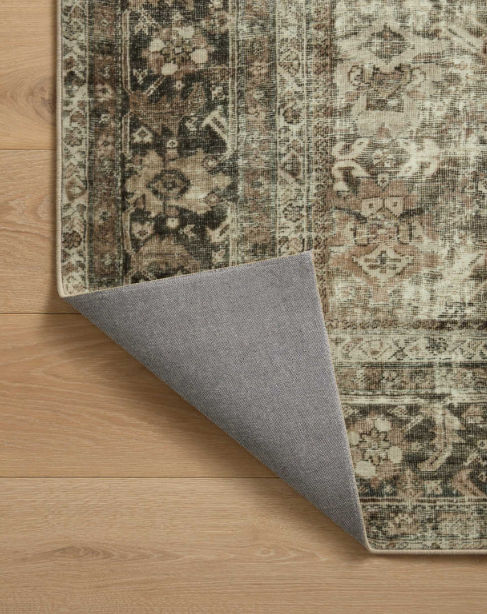 Magnolia Home By Joanna Gaines X Loloi Sinclair Rug in Pebble/Taupe: Product Backing View