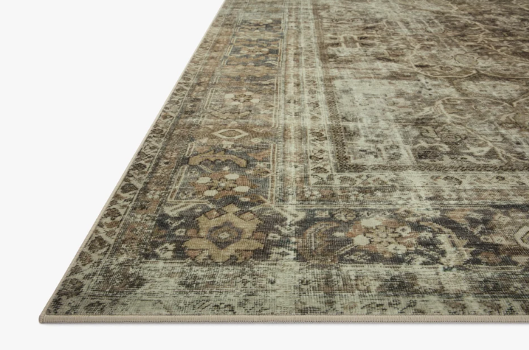 Magnolia Home By Joanna Gaines X Loloi Sinclair Rug in Pebble/Taupe: Product Pile Height View