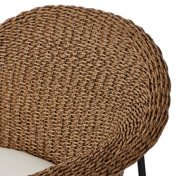 Suerte Outdoor Counter Stool: Product Backrest View