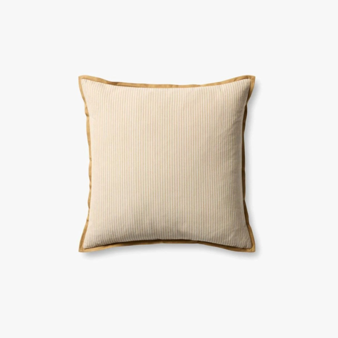 Jeremiah Brent X Loloi Sullivan Pillow in Natural/Gold: Available at City Home PDX