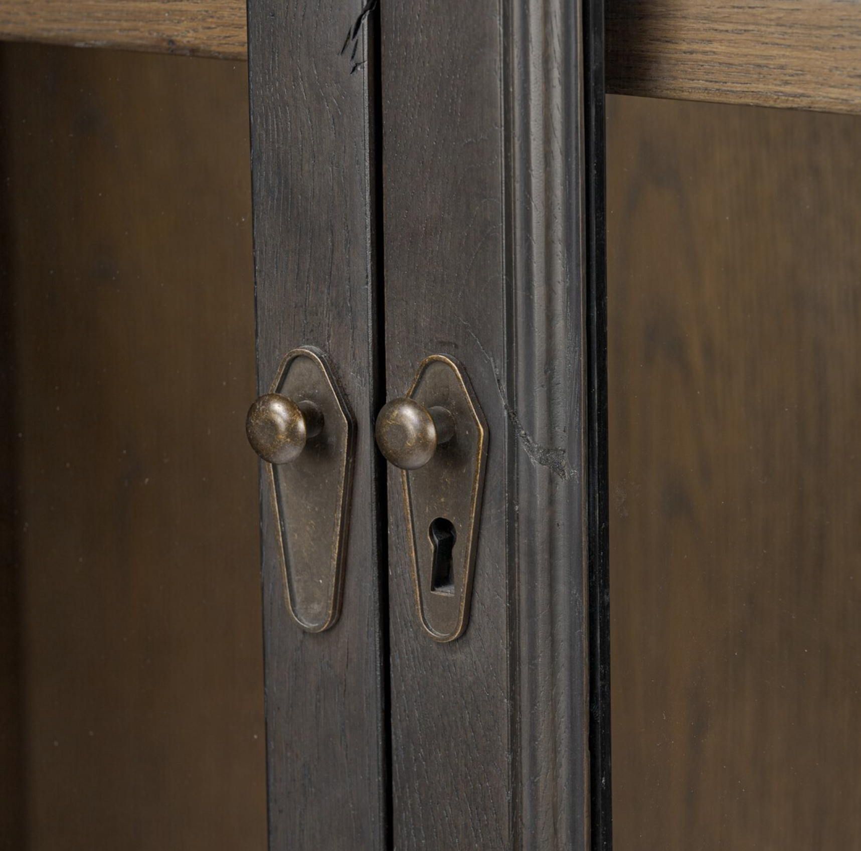 Amber Lewis x Four Hands Sussex Cabinet: Faux Key Plates View