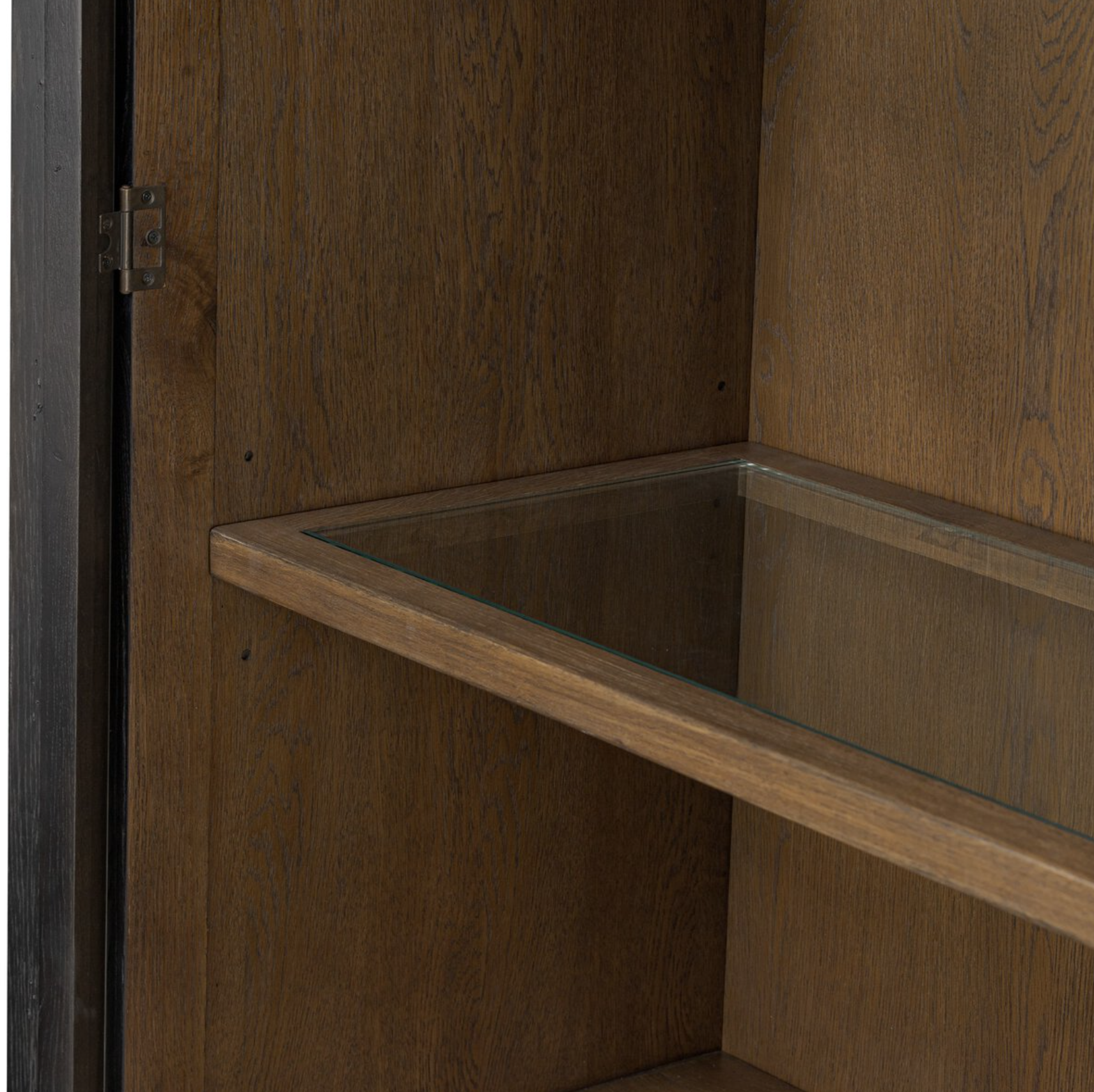 Amber Lewis x Four Hands Sussex Cabinet: Glass Shelving View