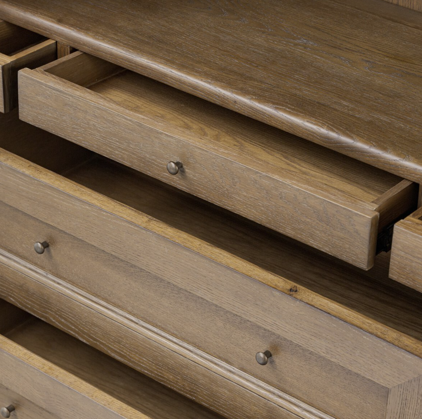Amber Lewis x Four Hands Sussex Cabinet: Product Open Drawers View
