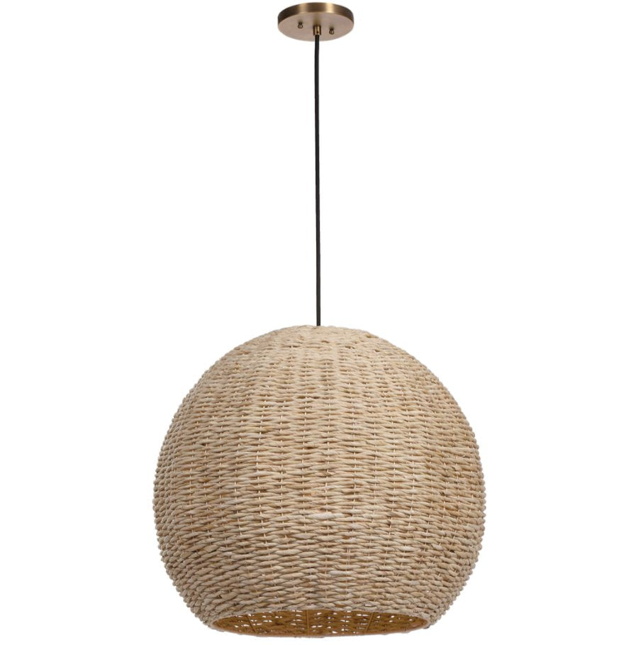 Seagrass Dome Pendant: Product View