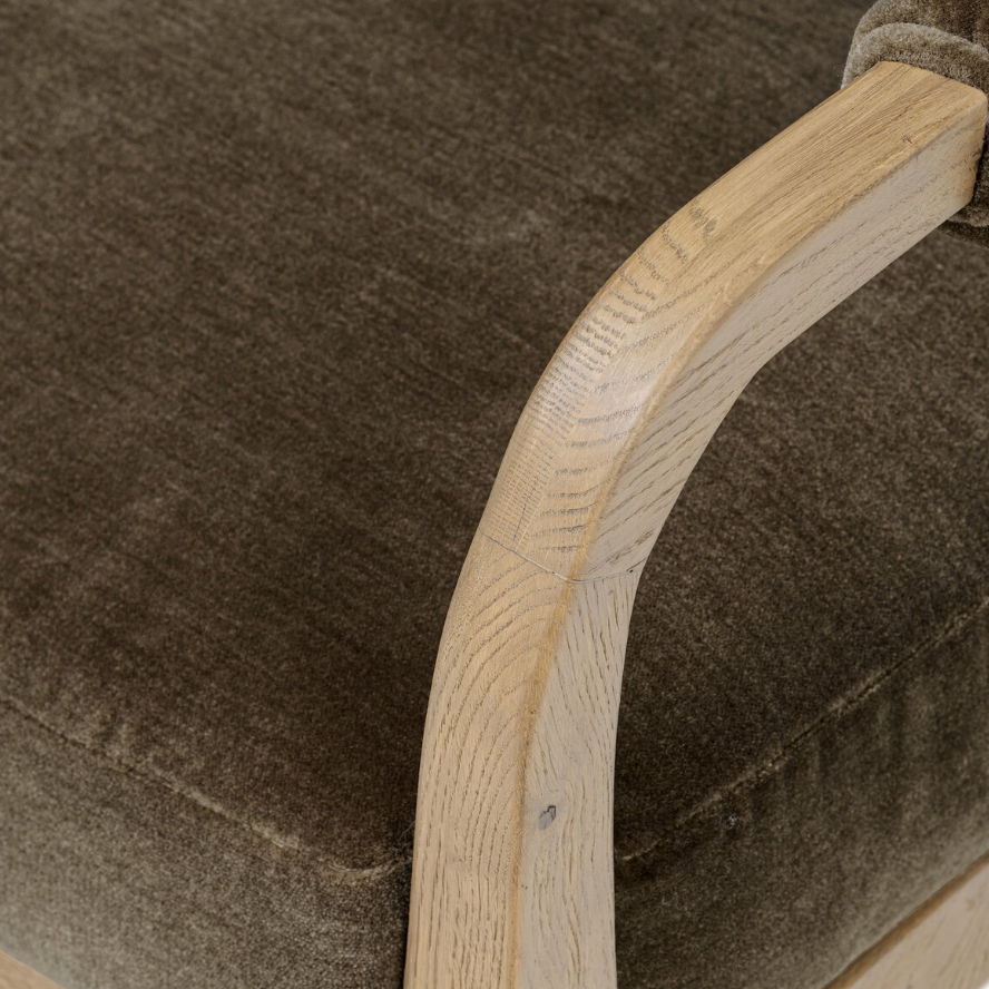 Amber Lewis X Four Hands Sedoni Chair: Product Armrest View