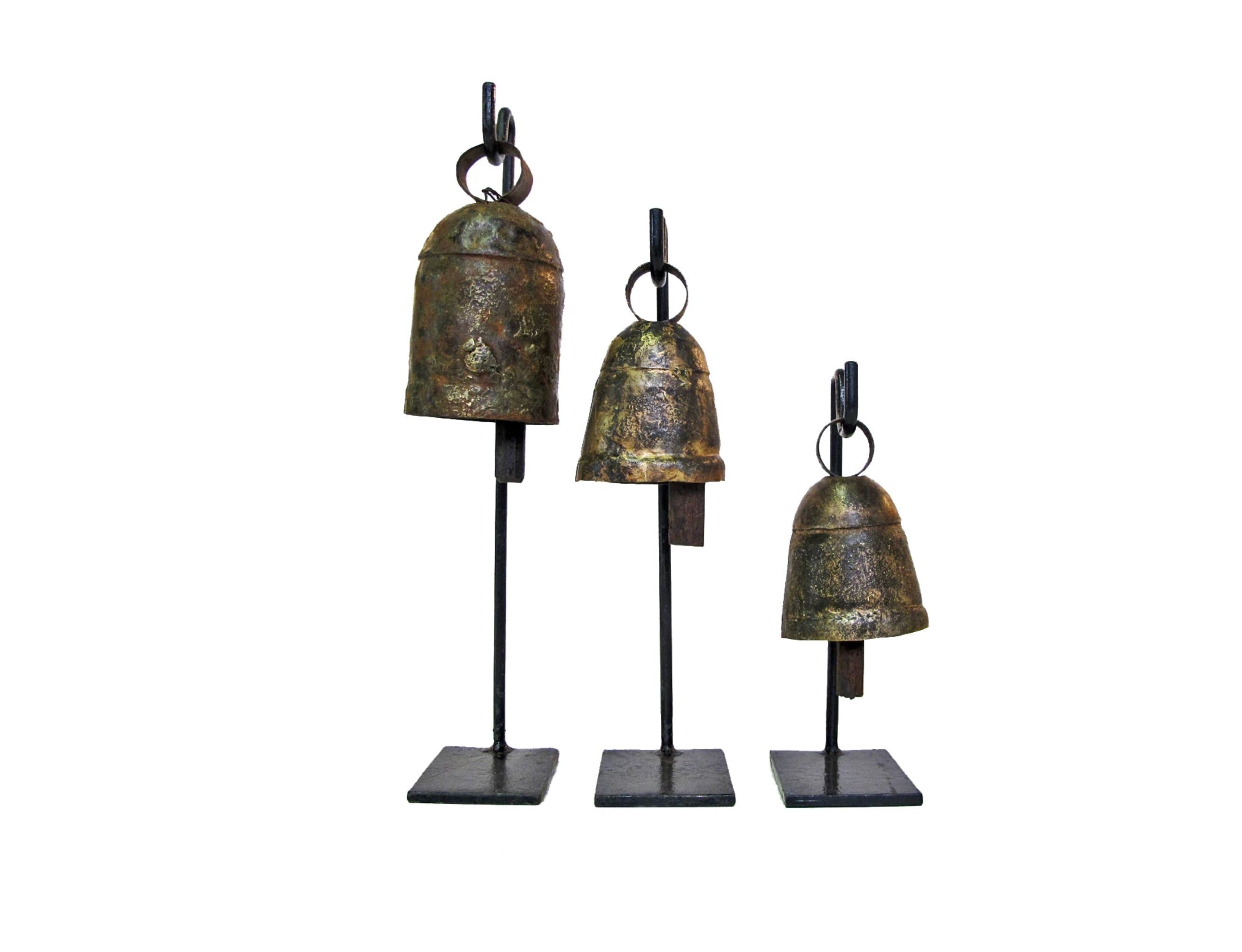 Set of 3 Decorative Bells: Available at City Home PDX