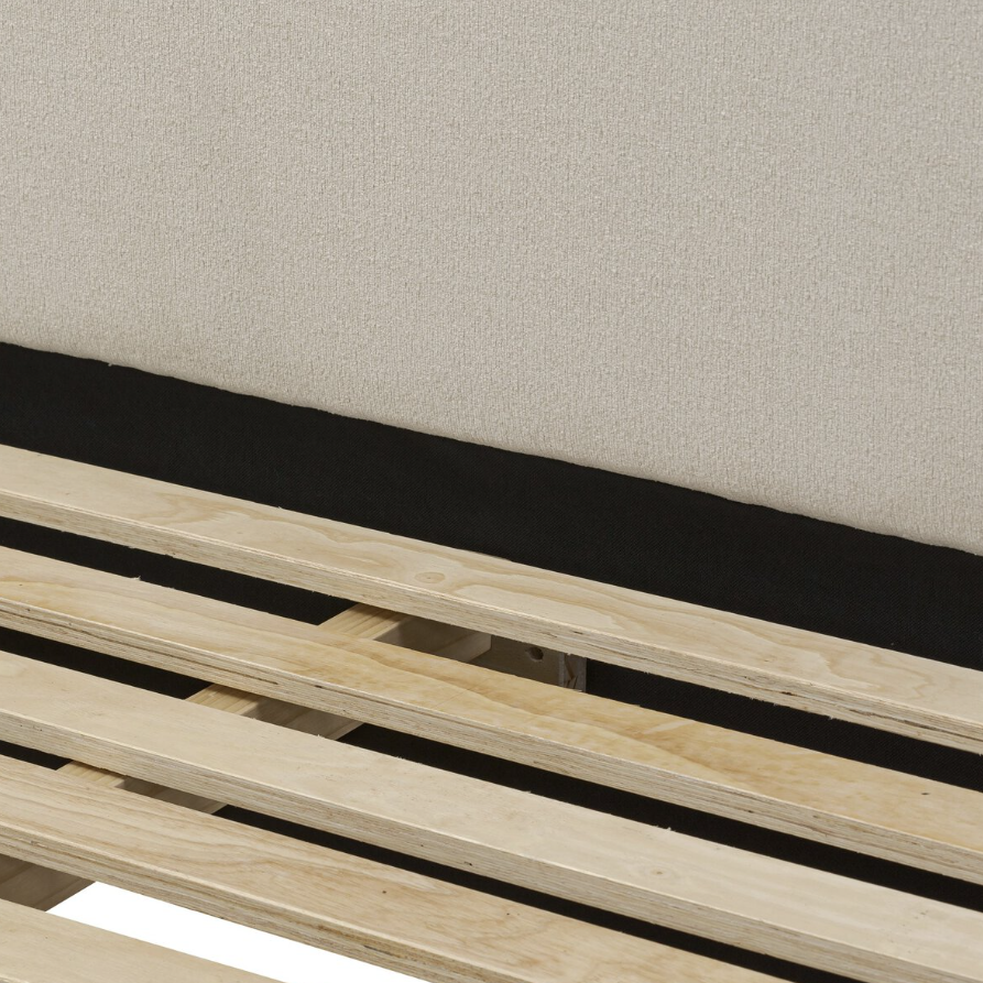 Sloane King Bed-CryptonWayfarerSnow: Product Slats View