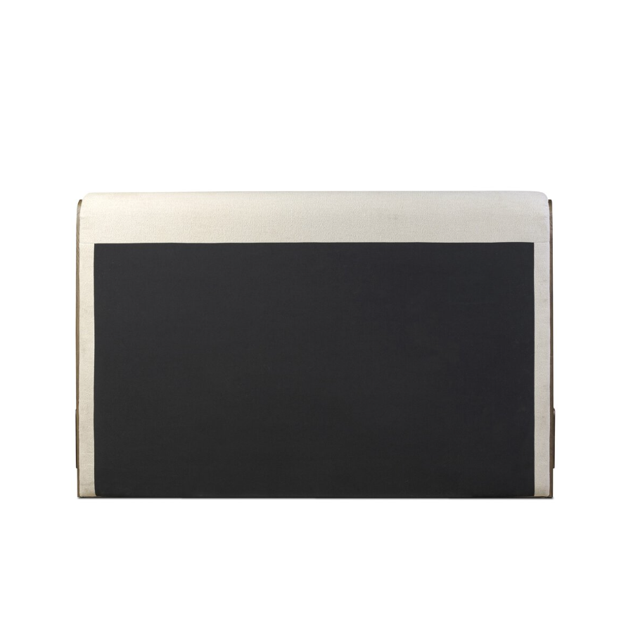 Sloane King Bed-CryptonWayfarerSnow: Product Back View