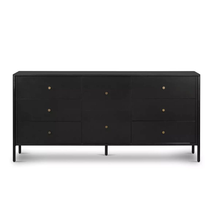 Soto 8 Drawer Dresser - Black - Four Hands Soto 8 Drawer Dresser - Black - Four Hands