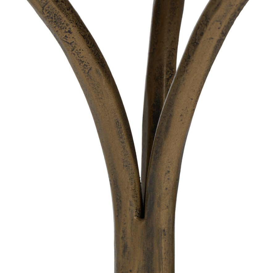 Sylas End Table: Up-Close Tulip Base View