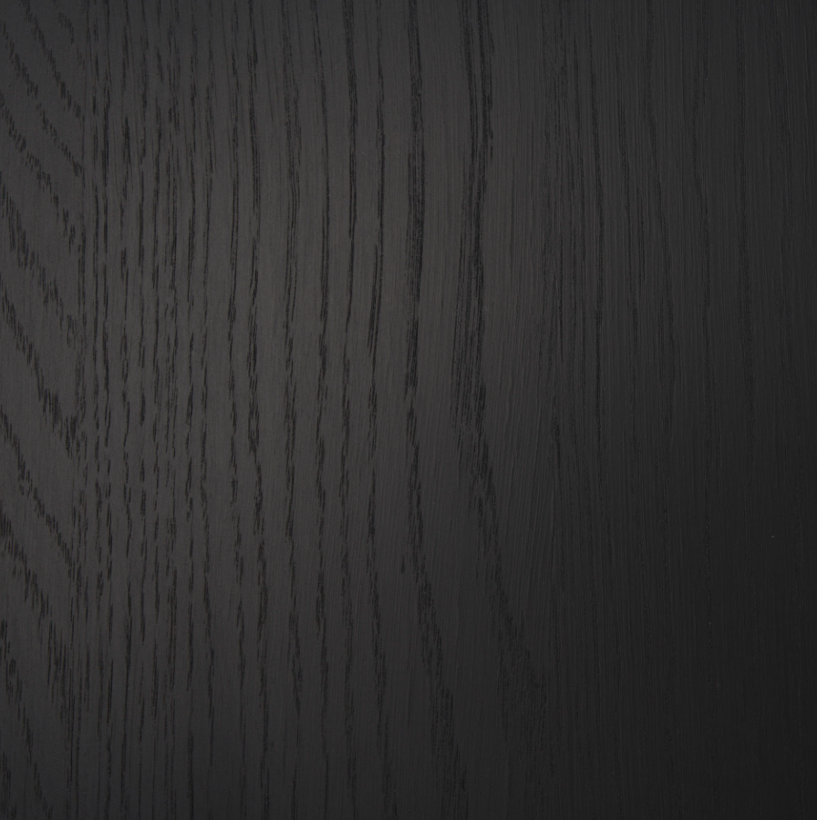 Tabor Media Coffee Table: Black Oak Veneer Finish