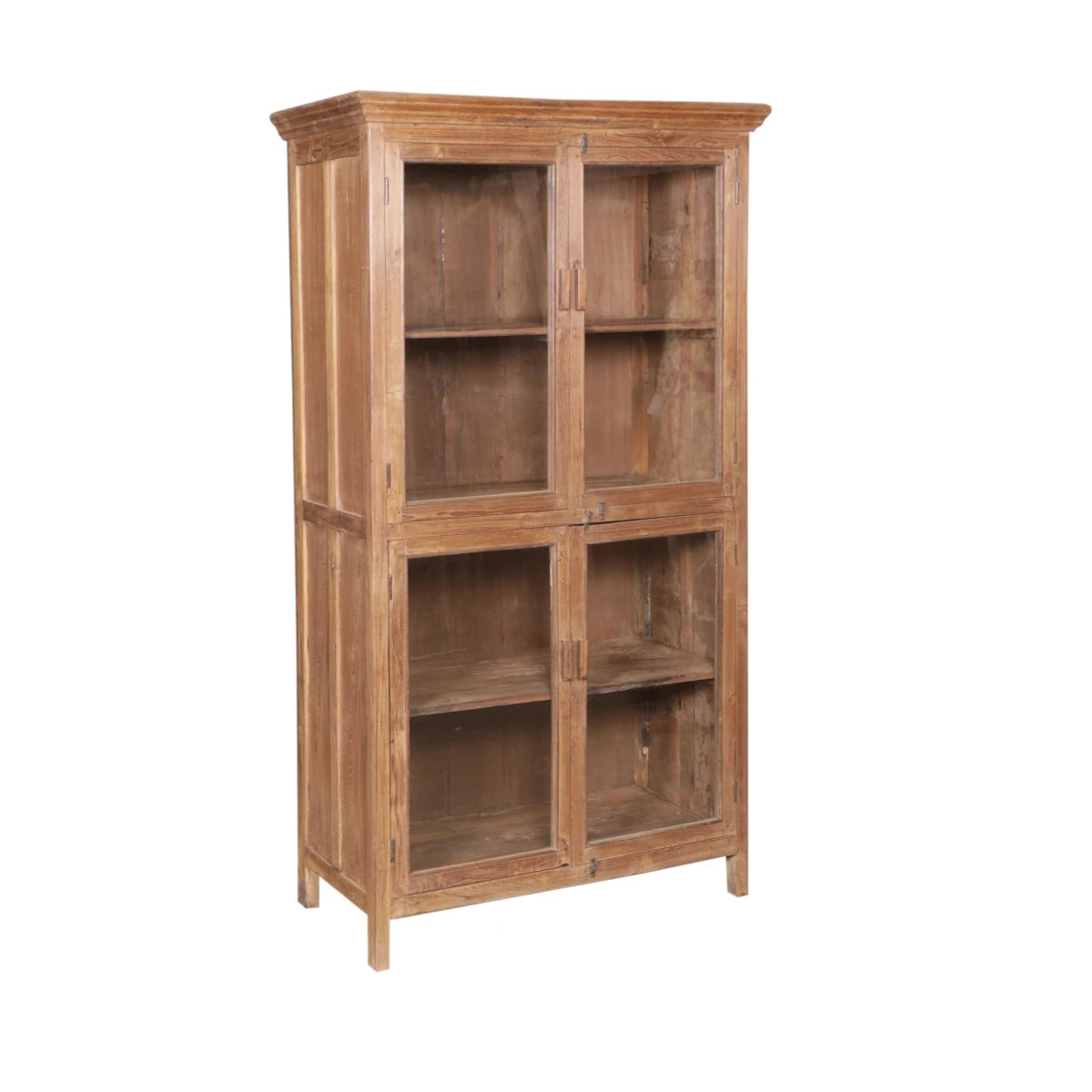 Handmade 2 Door Cabinet with Glass-Style Three: Product View