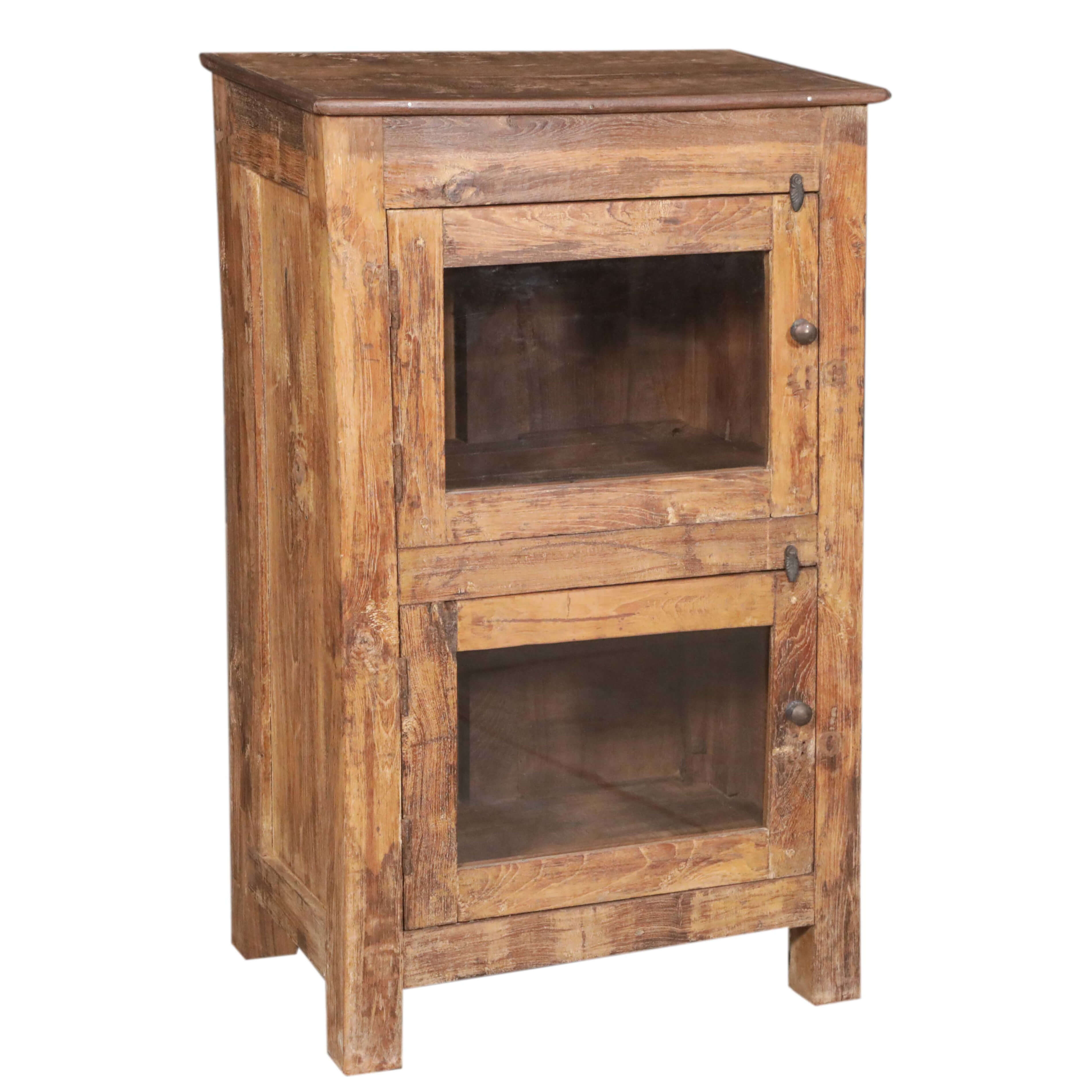 Wooden Cabinet with Glass: Product View