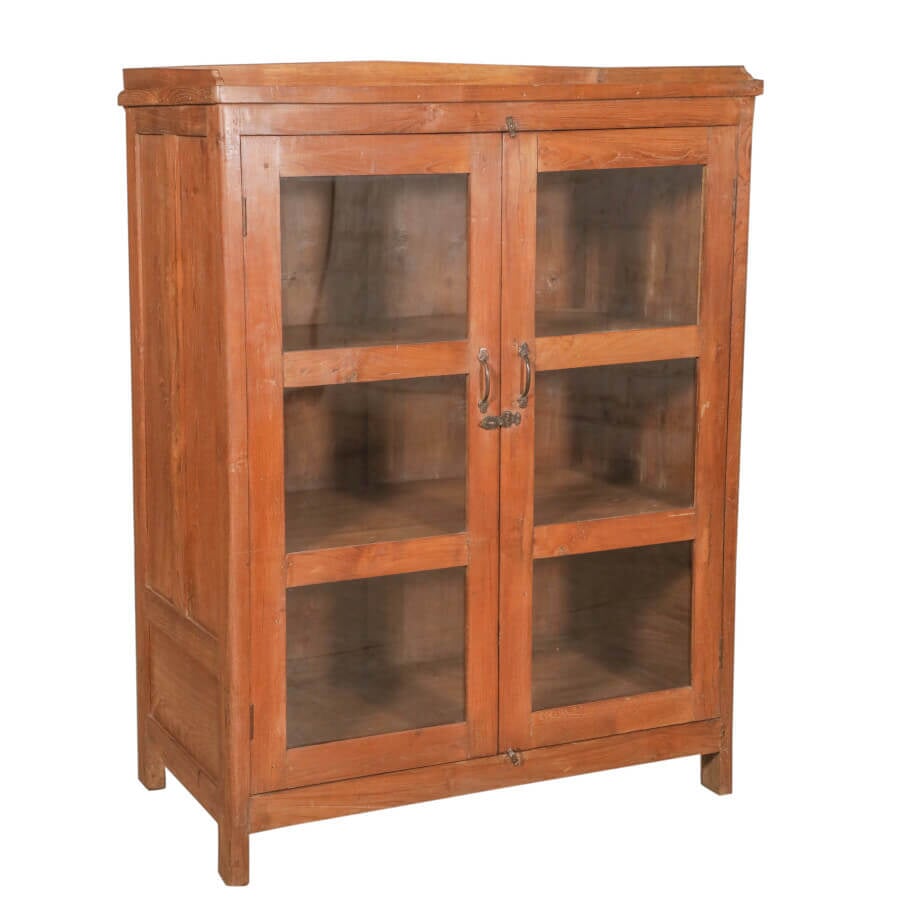 Teak Cabinet with Glass