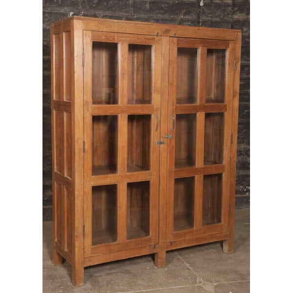 Wooden Cabinet with Glass-Style Six: Available at City Home PDX