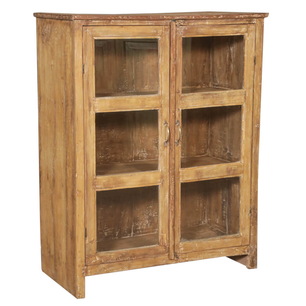 Teak Cabinet with Glass - shop reclaimed and vintage furniture at City Home
