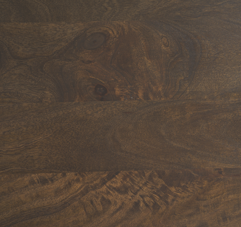 Terra Oval Fluted Coffee Table: Mango Wood Finish