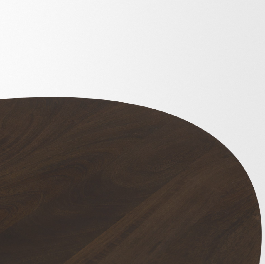 Terra Oval Fluted Coffee Table: 2nd Product Corner View