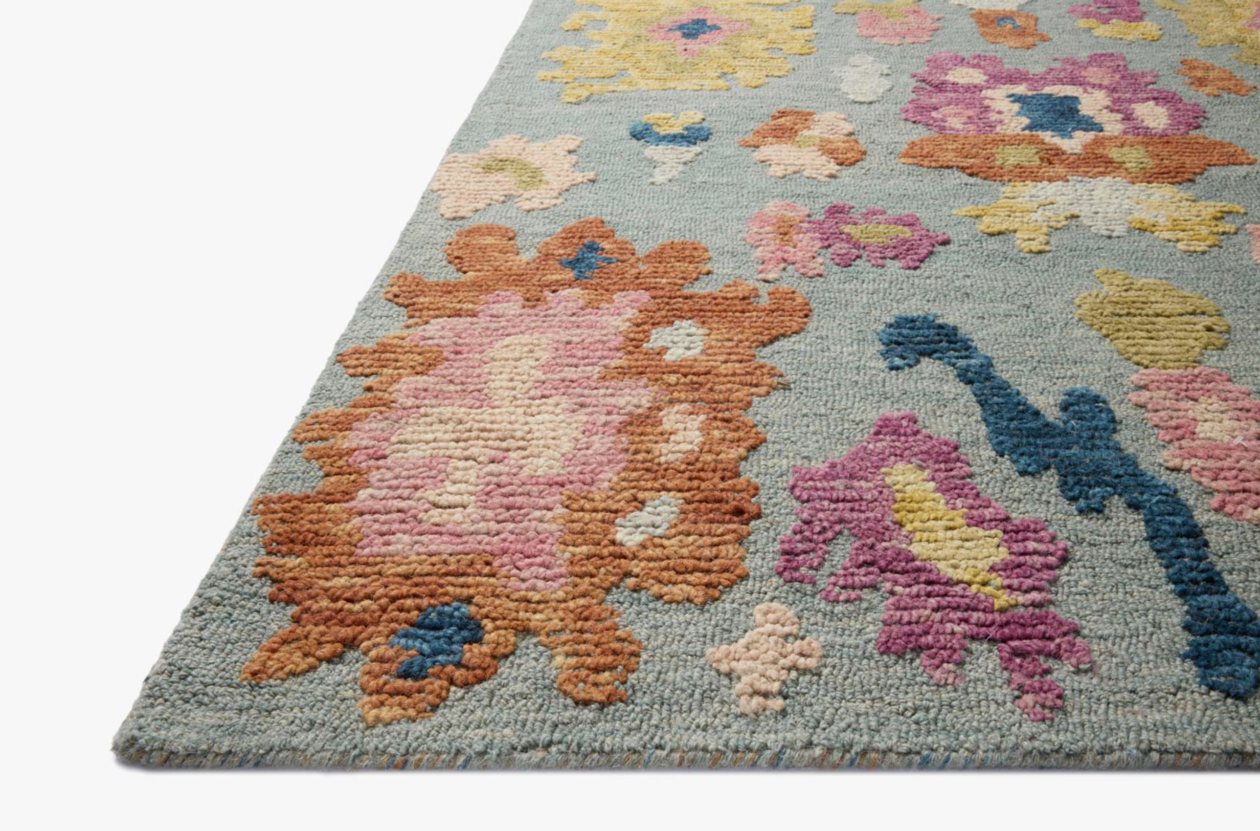 Tilly Rug in Spa/Multi: High-Low Pile View