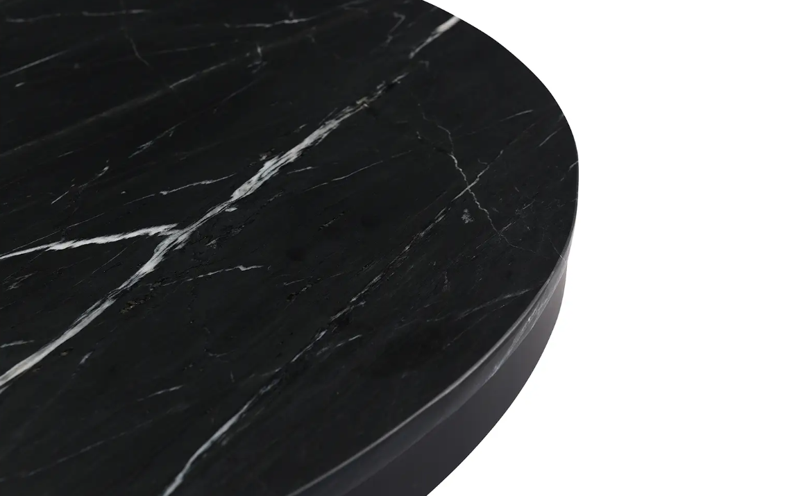 Tower Dining Table: Tabletop Corner View