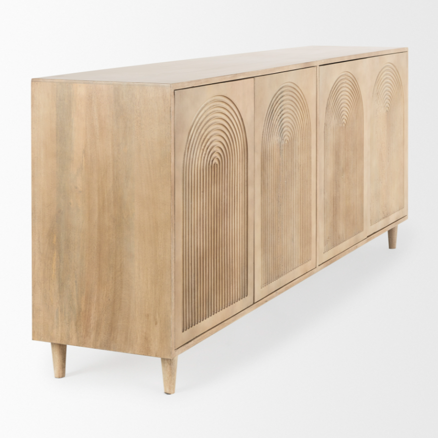 Tucker Four-Door Sideboard: Product Quarter View
