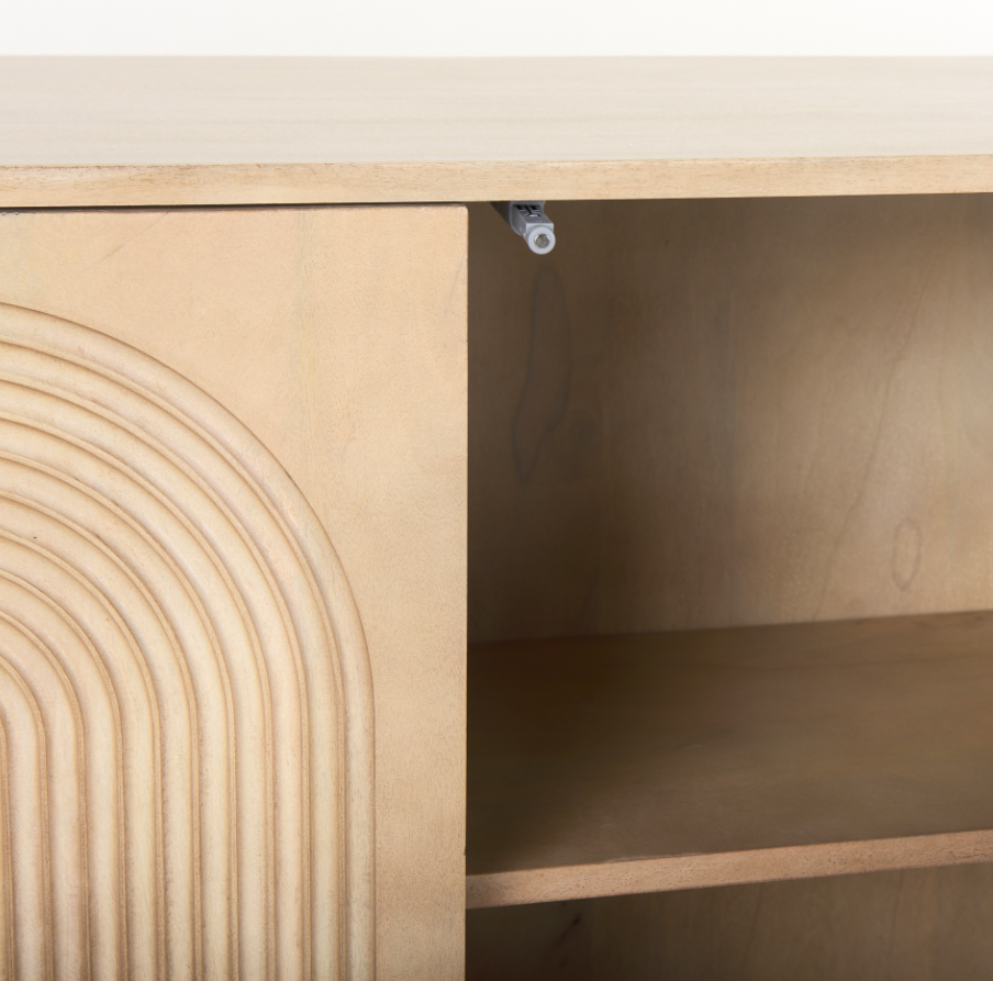 Tucker Four-Door Sideboard: Product Storage View