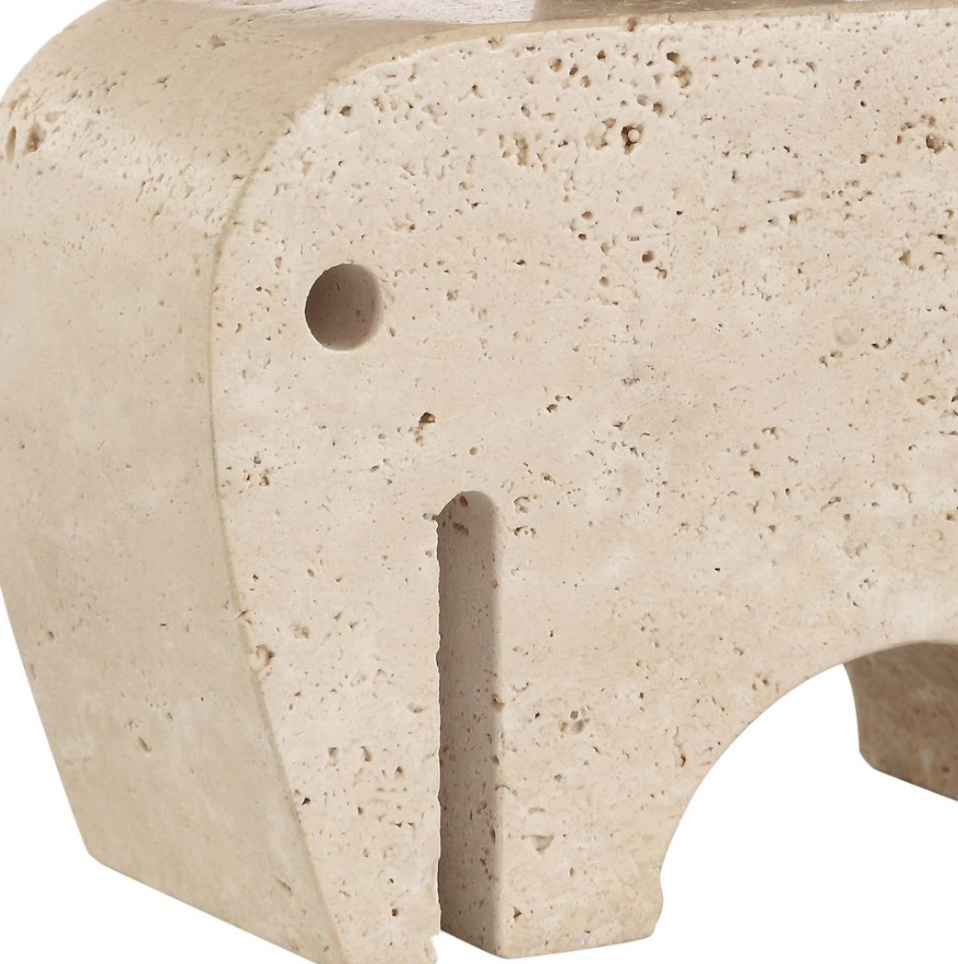 Tusk Accent Lamp: Up-Close Elephant-Shaped Base View