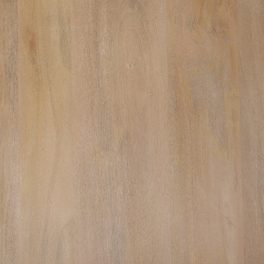 Terra Round Fluted Coffee Table-Light Brown Wood: Product Finish View