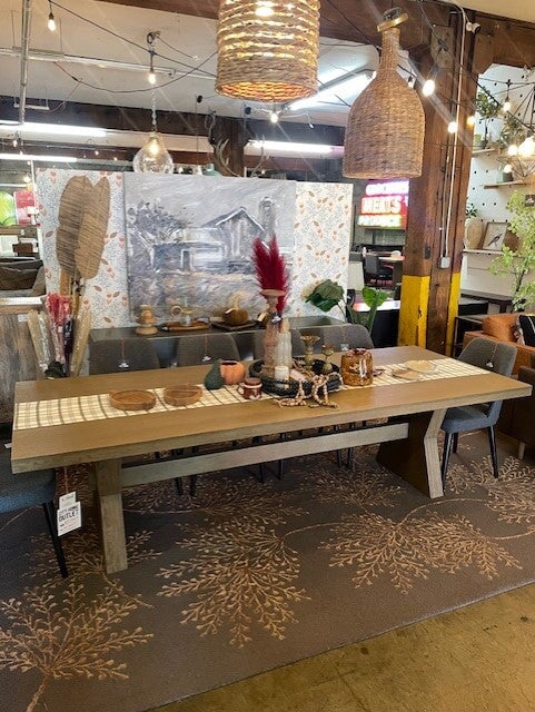 Tia Dining 108" Table: Available at City Home PDX Outlet