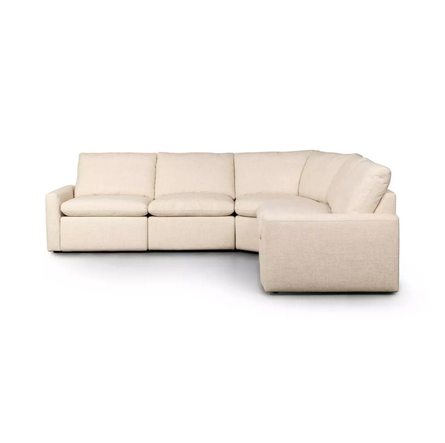 Tillery Power Recliner 5-Piece Sectional in Antigo Natural: Product View