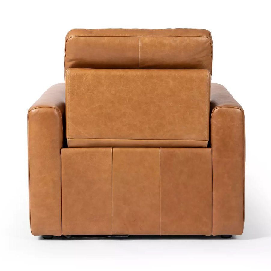 Tillery Power Recliner Accent Chair in Sonoma Butterscotch: Product Back View