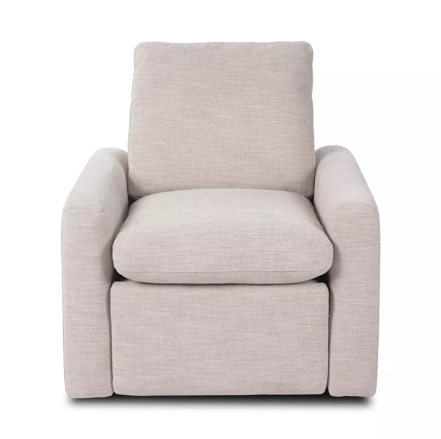 Tillery Power Recliner Accent Chair in Laken Stone: Front Product View
