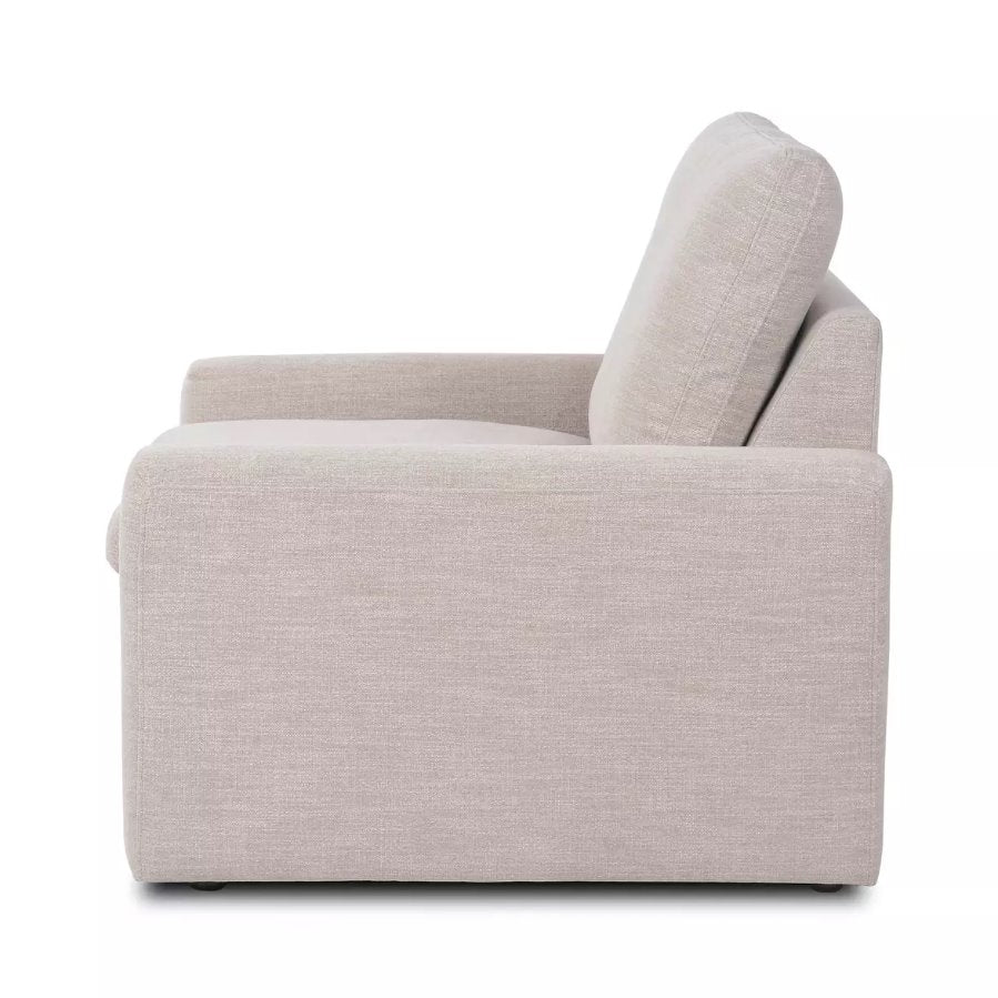 Tillery Power Recliner Accent Chair in Laken Stone: Product Side View