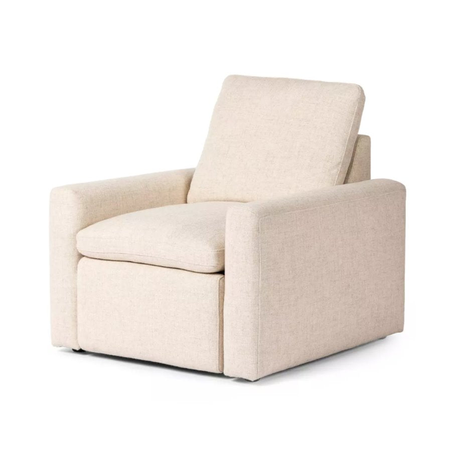 Tillery Power Recliner Accent Chair: In Antigo Natural Finish