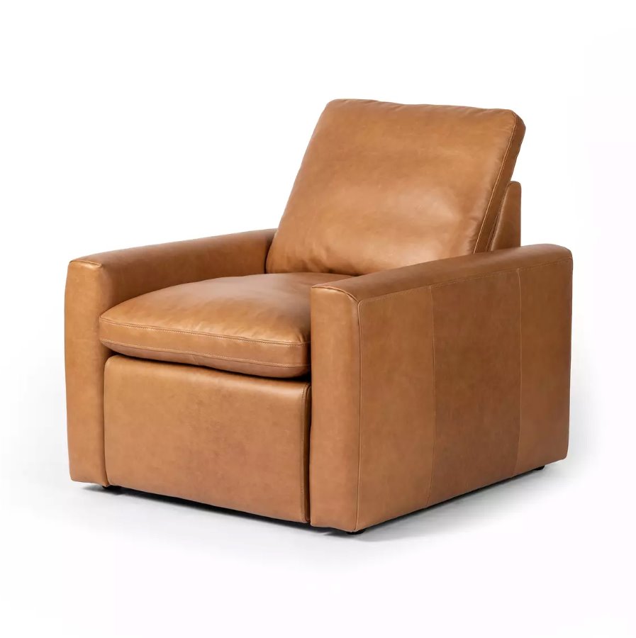 Tillery Power Recliner Accent Chair: In Sonoma Butterscotch Finish