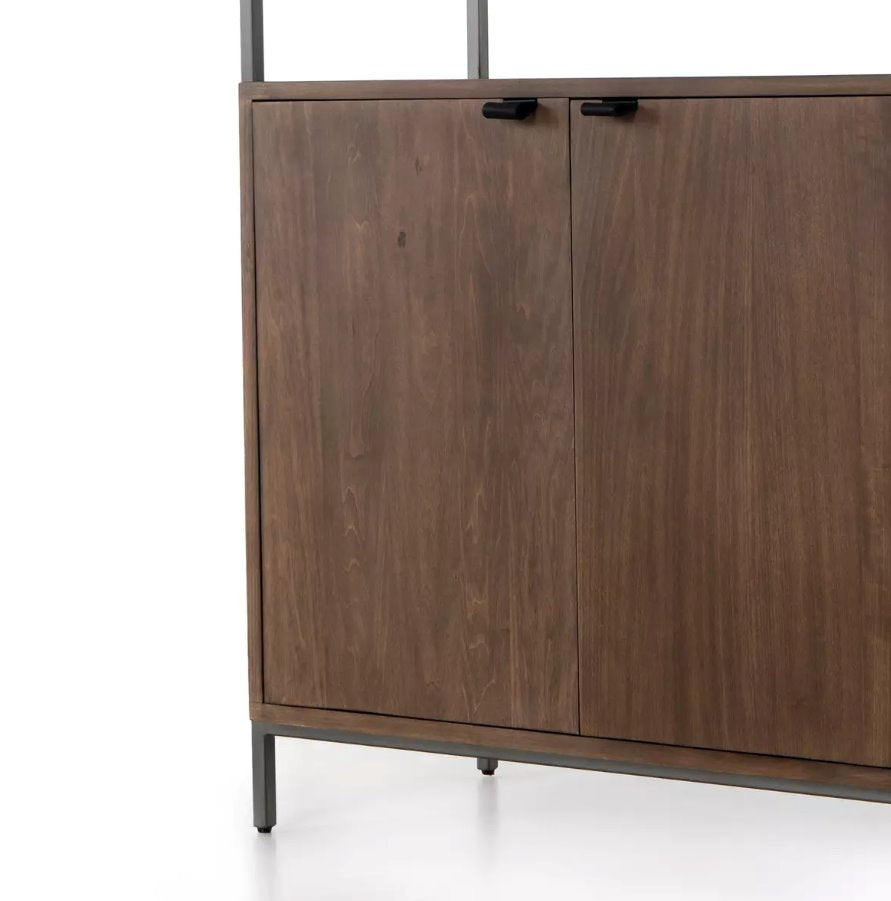 Trey Modular Wide Bookcase: Hidden Storage View